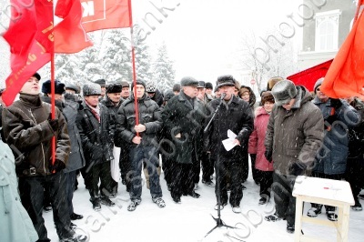 Протест на площади Столыпина