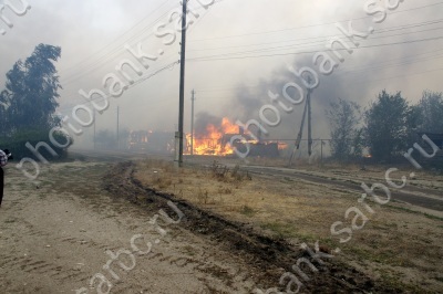 Пожар в Петровском районе
