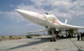 Стратегический бомбардировщик-ракетоносец ТУ-160 на Энгелсской авиабазе.