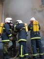 Тушение пожара в пятиэтажном жилом доме на ул. Советская.