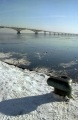 Ледостав, река Волга, набережная Космонавтов.