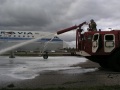 Пожар на самолете ЯК-42, учение МЧС. Саратовский аэропорт.