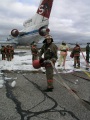 Пожар на самолете ЯК-42, учение МЧС. Саратовский аэропорт.