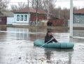 Весенний паводок, река Медведица, город Аткарск. Несколько улиц отрезаны от города водой. 