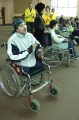 На соревнованих по слайдингу среди инвалидов с поражением опорно-двигательного аппарата. Легкоатлетический манеже ФСК  "Саратов".