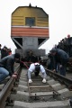 Президент Союза саратовских силачей Вячеслав Максюта сдвинул сцепку из железнодорожных вагонов весом  190 тонн.

