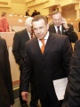 Первое заседание Гордумы, которое не состоялось из-за отсутствия кворума. Депутат Гордумы Олег Грищенко.