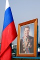 Портрет первого космонавта Юрия Гагарина.