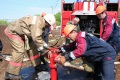 Тренировка по тушению возгорания и ликвидации разливов нефти.