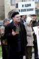 Главный редактор газеты "Репортер" Денис Есипов на митинге, посвященном памяти убитой журналистки Анны Политковской. 
