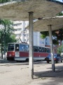 Трамвайная остановка.