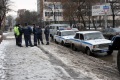 Оцепление на месте взрыва  здания бывшего маслозавода, пересечение улиц Зарубина и Астраханской. 