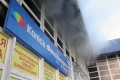 Пожар в здании "Славянского рынка". Саратов.