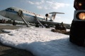 Учебное тушение горящего топлива самолетов. Саратовский аэродром.