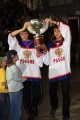Торжество, посвященное победе сборной страны  на Чемпионате Мира по хоккею. ФОК "Звездный", Саратов.
