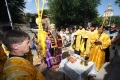 Епископ Саратовский и Вольский Лонгин на церемонии освящения иконы святителя Николая.
