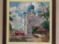 На выставке саратовских художников. С. Баландин "Покровская церковь". Часть картин будет предоставлена в качестве дара народу Южной Осетии. 