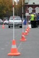 Соревнования по фигурному вождению автомобиля среди инвалидов. Театральная площадь, Саратов.