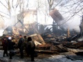 Последствия пожара в двухэтажном доме.  Улица Огородная, 93, Саратов.