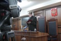Судья Александр Глухов на оглашении приговора в отношении троих милиционеров, обвиняемых в убийстве Армена Гаспаряна. Саратовский областной суд.