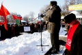 Митинг, организованный местным отделениям КПРФ против монетизации льгот и повышения цен на ЖКУ. Саратов.