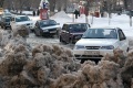 Крупная авария на водоводе. Пересечение улиц Астраханская-Посадского, Саратов.