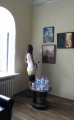 На  выставке "Недетские рисунки" Елены Полетаевой (Владивосток). Дом работников искусств, Саратов.