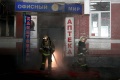 Тушение пожара в 2-этажном офисном здании на Чапаева. Саратов.