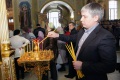 Депутат Сергей Курихин в храме Покрова Пресвятой Богородицы, Саратов