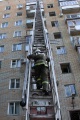 Пожар в квартире на восьмом этаже.  1-й Магнитный проезд, Саратов.