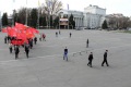 Коммунисты отметили 144-ю годовщину со дня рождения пролетарского вождя Владимира Ленина. Театральная площадь, Саратов.