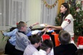 Новогодний праздник в коррекционной школе-интернате N1. Саратов. Известная модель Евгения Полякова.