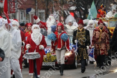 Дед Мороз на параде