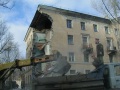 Обрушение стен в жилом доме по ул. Ламповая, разбор завалов.