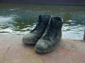 Ботинки утонувшего, река Волга.
