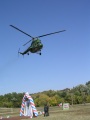 Базарный Карабулак, день города, вертолет, высший пилотаж.