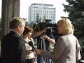 Губернатор Белгородской области Евгений Савченко, дает интервью СМИ.