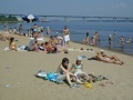 Пляж пансионата "Волжские дали", река Волга.