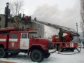 Взрыв газа в жилом доме, тушение пожара. Саратов, Сокурский тракт.