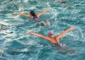 Новогодний спортивный праздник на воде, синхронное плавание.
