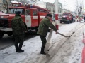 Учения МЧС на стратегически важном объекте - Управлении Приволжской железной дороги. Пожарные.