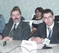 Виктор Марков-депутат горДумы, председатель регионального отделения СПС (слева), Владислав Новожилов-зам даректора МУП ЕРКЦ г.Саратова.