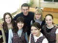 Победитель в городском конкурсе "Учитель года 2005" преподаватель литературы лицея гуманитарных наук Владимир Лысогорский.