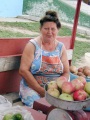 Село Чардым, торговля овощами.
