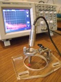 Лазерный  измеритель предназначенный для бесконтактного контроля параметров  макро- и нановибрации и наноперемещений.