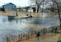 Город Аткарск, весенний паводок, река Медведица, переправа.