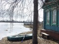 Весенний паводок, река Медведица, город Аткарск. Несколько улиц отрезаны от города водой. 