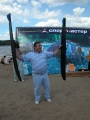 Пляжный фестиваль, включивший в себя соревнования среди яхт, катеров и гидроциклов. Энгельсский пляж. 