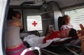 Пострадавщие при аварии автобуса в Новобурасском районе.