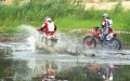 "Пляжные гонки" на мотоциклах, организованные саратовским клубом внедорожников. 